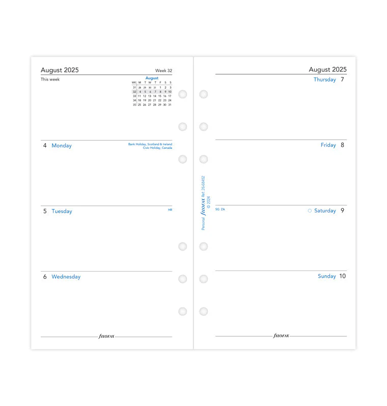Week On Two Pages Academic Diary - Personal 2025-2026 English - Image 4