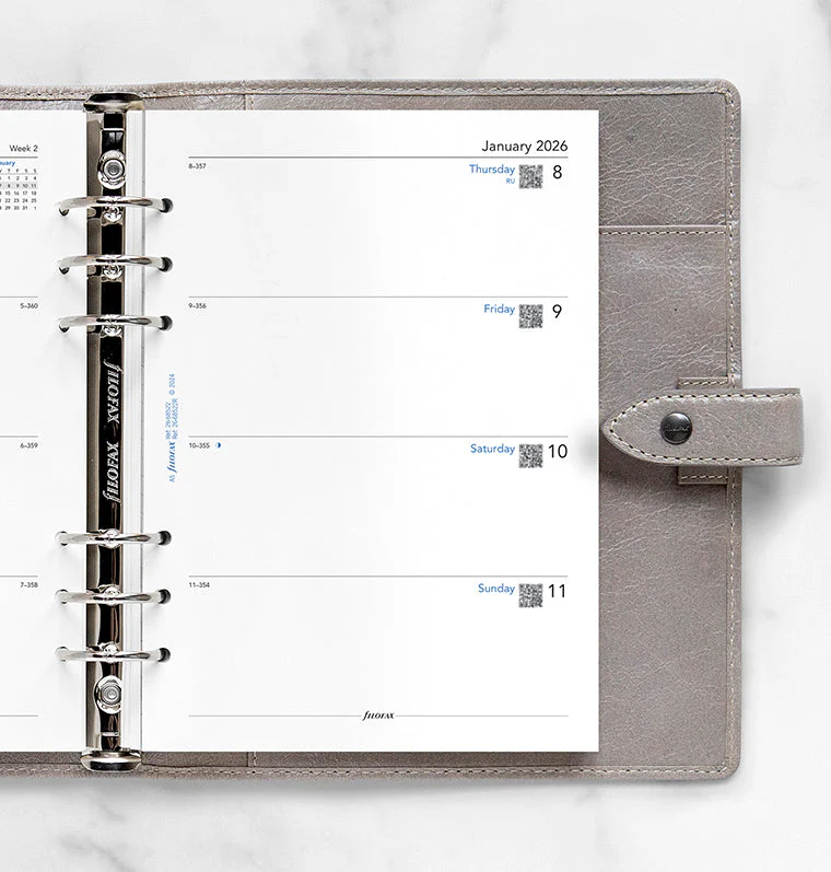 Week On Two Pages Diary - A5 2026 English - Recycled Paper - Image 2