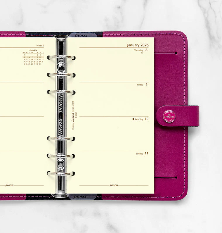 Week On Two Pages Diary - Personal Cotton Cream 2026 English - Image 2